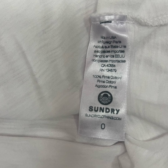 Sundry Ruffled Neck Tee - Picture 7 of 8